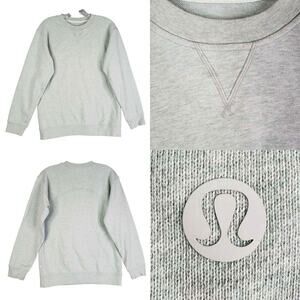 lululemon athletica light gray crewneck sweatshirt